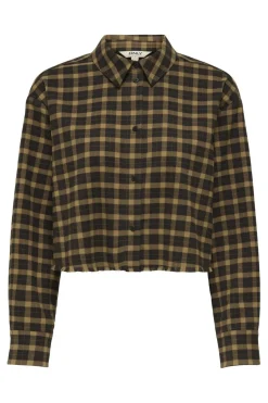 Only Onlcat Life L/S Check Shirt 4859341 Chipmunk Black Coffee