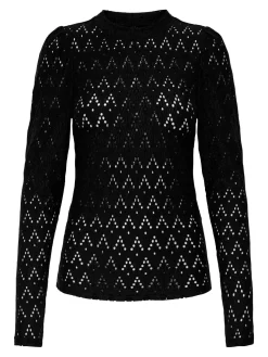 Online Only Onlcattleya Life L/S Top 4891929 Black