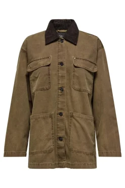 Only Onlcava Collar Coat Cc 4839382 Bistre Chocolate Torte
