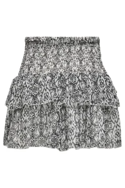 Outlet Only Onlchanette Layered Short Skirt 4801601 Cloud Dancer Ikat