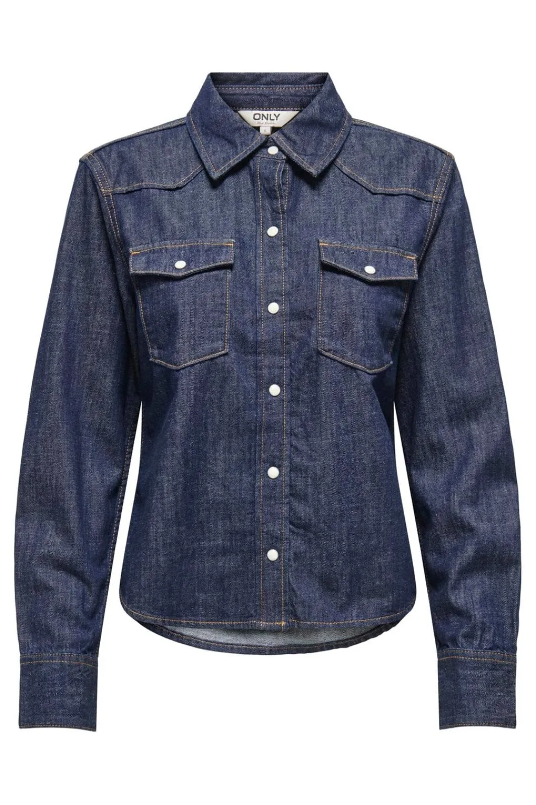 Discount Only Onlcharlize Ls Shirt Akm 4918865 Dark Blue Denim Rinse