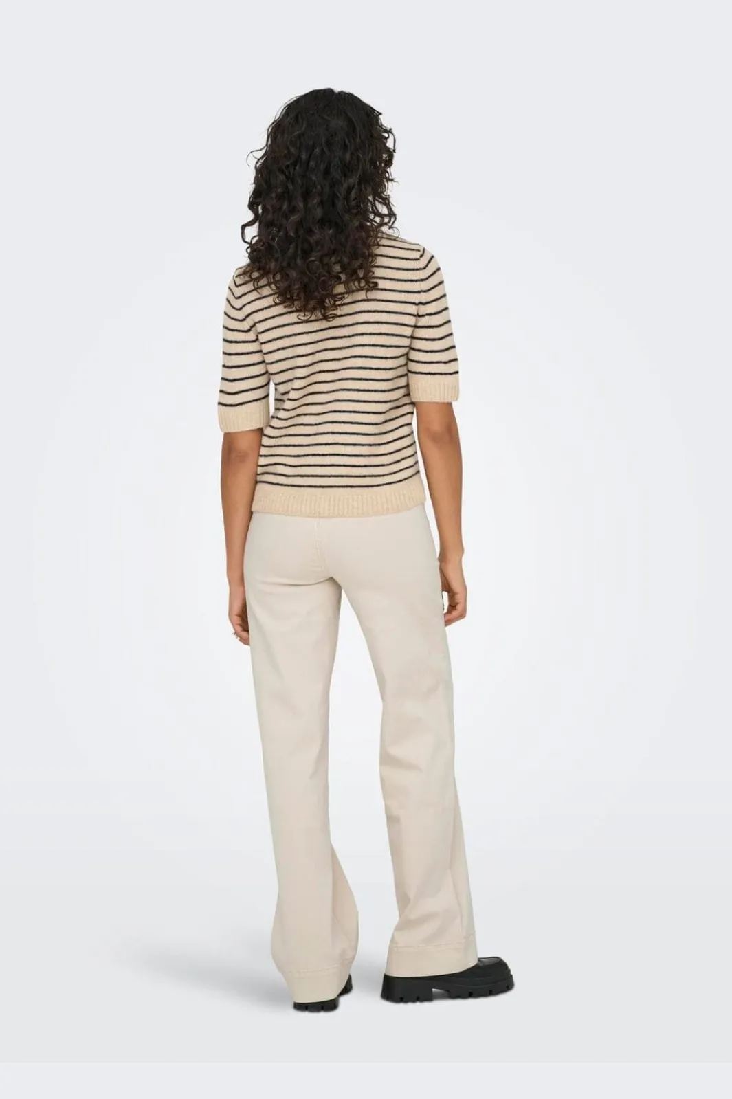 Online Only Onlchester Life Ss Stripe Cardi Cc Knt 4917601 Humus Night Sky/Mel/Silver Button