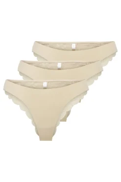 Only Onlchloe Lace Brazil 3-Pack Acc 4801850 Peach Taffy X3