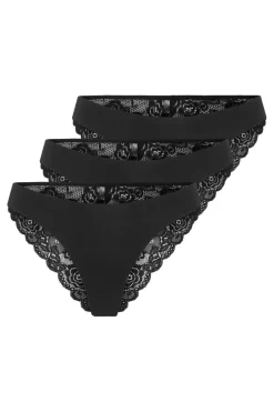 Outlet Only Onlchloe Lace Brazil 3-Pack Acc 4801845 Black X3