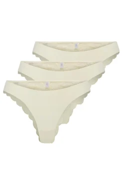 Only Onlchloe Lace Brazil 3-Pack Acc 4801849 Cloud Dancer X3