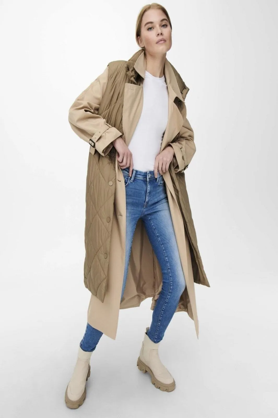 Discount Only Onlchloe Trenchcoat Double B. Otw 3781745 Tannin