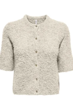 New Only Onlcille Ss O-Neck Cardigan Cc Knt 4853495 Birch Melange
