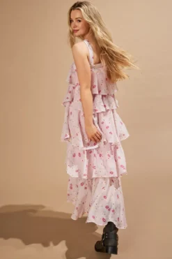 Sale Only Onlcinderella S/L Layered Dress 4776579 Orchid Pink Wauw Flower