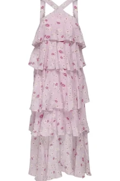 Sale Only Onlcinderella S/L Layered Dress 4776579 Orchid Pink Wauw Flower