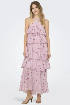 Sale Only Onlcinderella S/L Layered Dress 4776579 Orchid Pink Wauw Flower