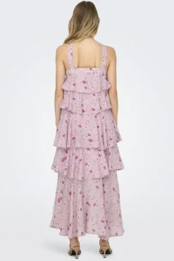 Sale Only Onlcinderella S/L Layered Dress 4776579 Orchid Pink Wauw Flower