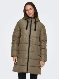 Best Only Onlclair Puffer Hood Coat Cc 4780666 Stone Gray