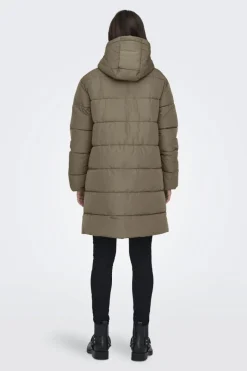 Best Only Onlclair Puffer Hood Coat Cc 4780666 Stone Gray