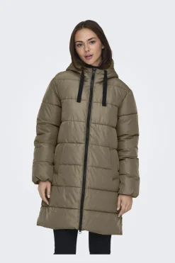 Best Only Onlclair Puffer Hood Coat Cc 4780666 Stone Gray