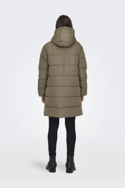 Best Only Onlclair Puffer Hood Coat Cc 4780666 Stone Gray