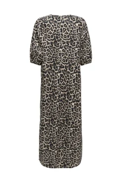 Sale Only Onlclara S/S Puff Sleeve Midi Dress 4944973 Black Leo