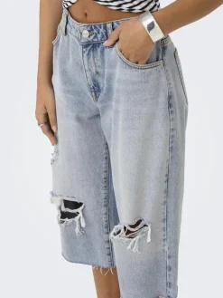 Clearance Only Onlcobain Reg Dest W Long Shorts Tai 4769481 Light Blue Denim