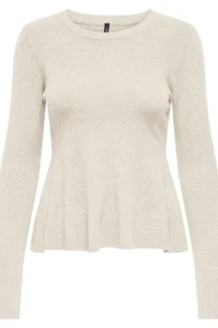 Outlet Only Onlcoco Life Ls Rib Oneck Peplum Cc Knt 4905144 Birch