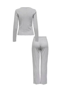 Sale Only Onlcozy Pyjamas Set Acc 4655860 Light Grey Melange