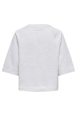 Best Only Onldasie 2/4 O-Neck Raglan Ub Swt 4918537 Light Grey Melange