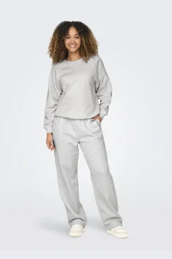 Discount Only Onldaze Straight Pant Cc Swt 4524079 Light Grey Melange