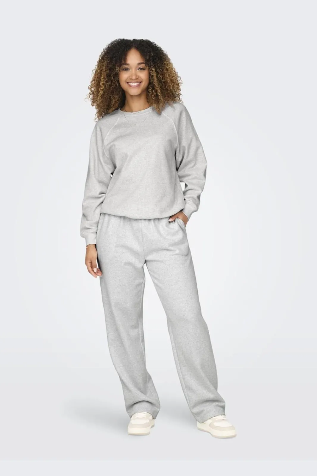 Discount Only Onldaze Straight Pant Cc Swt 4524079 Light Grey Melange