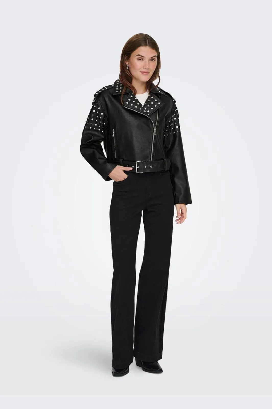 Online Only Onldestiny Faux Leather Biker 4467503 Black