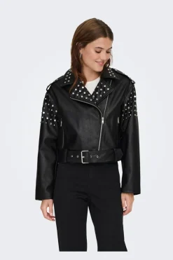 Online Only Onldestiny Faux Leather Biker 4467503 Black