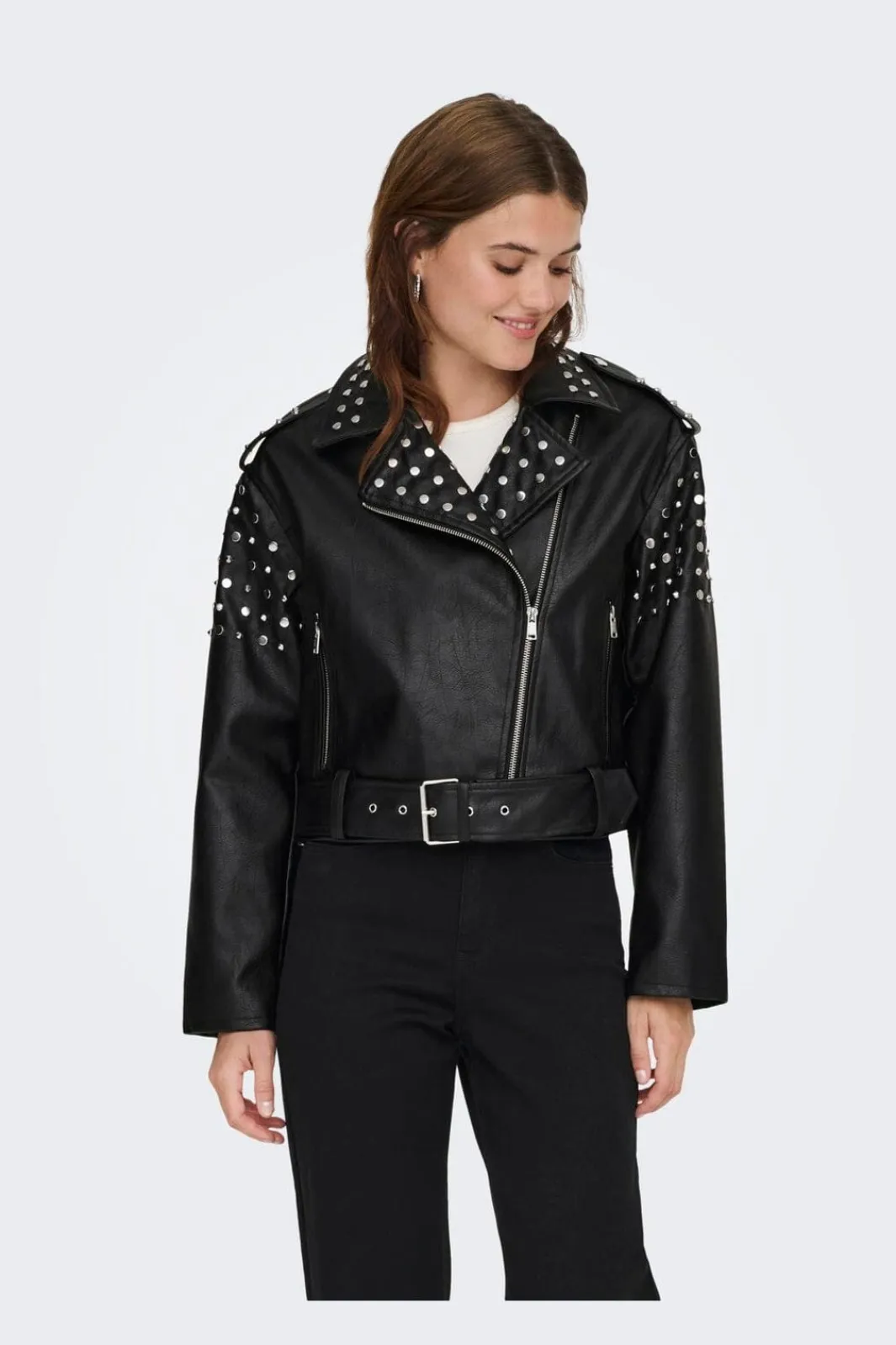Online Only Onldestiny Faux Leather Biker 4467503 Black