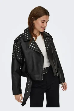 Online Only Onldestiny Faux Leather Biker 4467503 Black