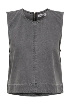 Hot Only Onldorsi S/L Top Sik 4774526 Medium Grey Denim