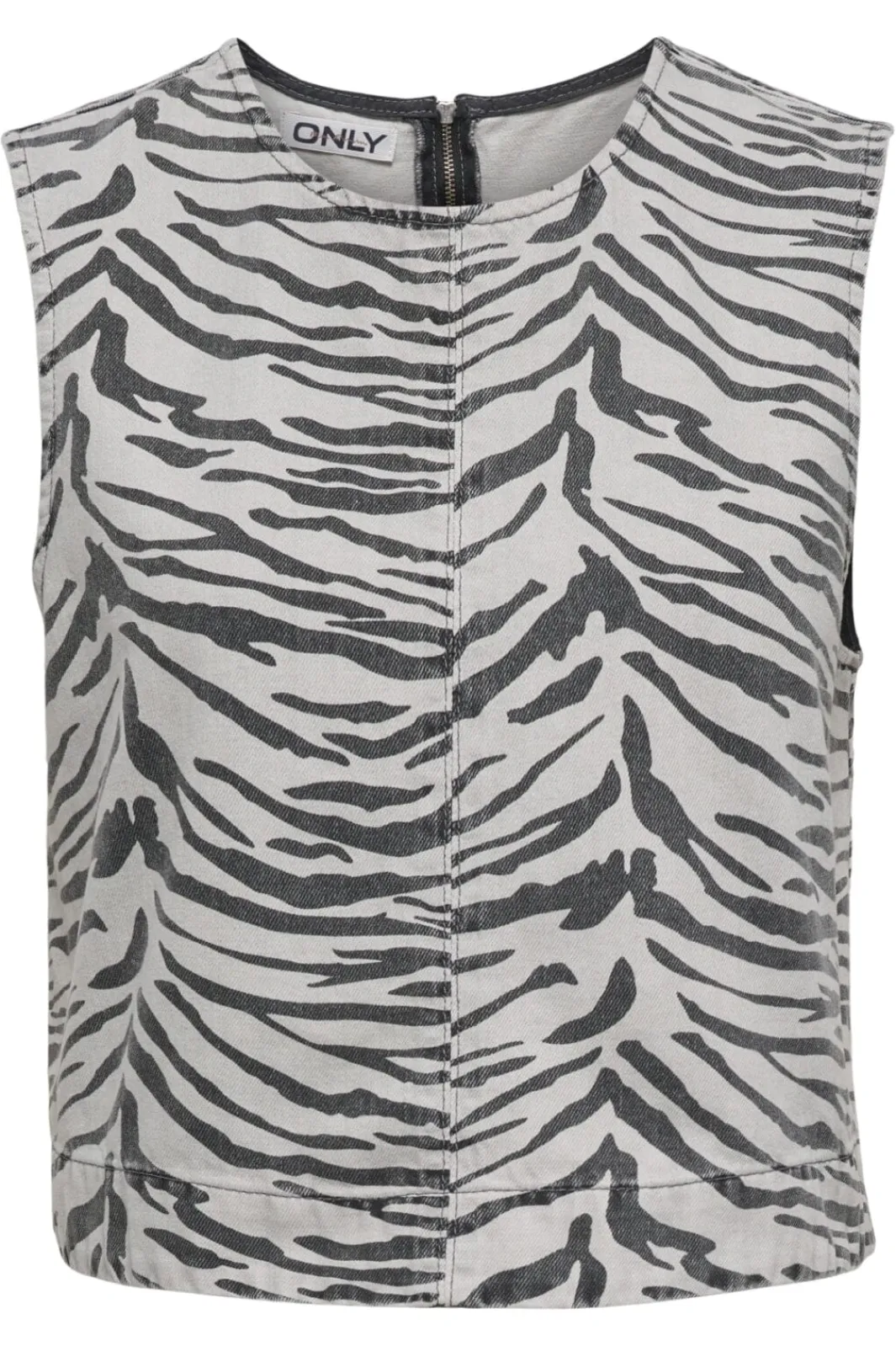 Outlet Only Onldorsi Sl Zebra Top Sik 4838986 Light Grey Denim Zebra