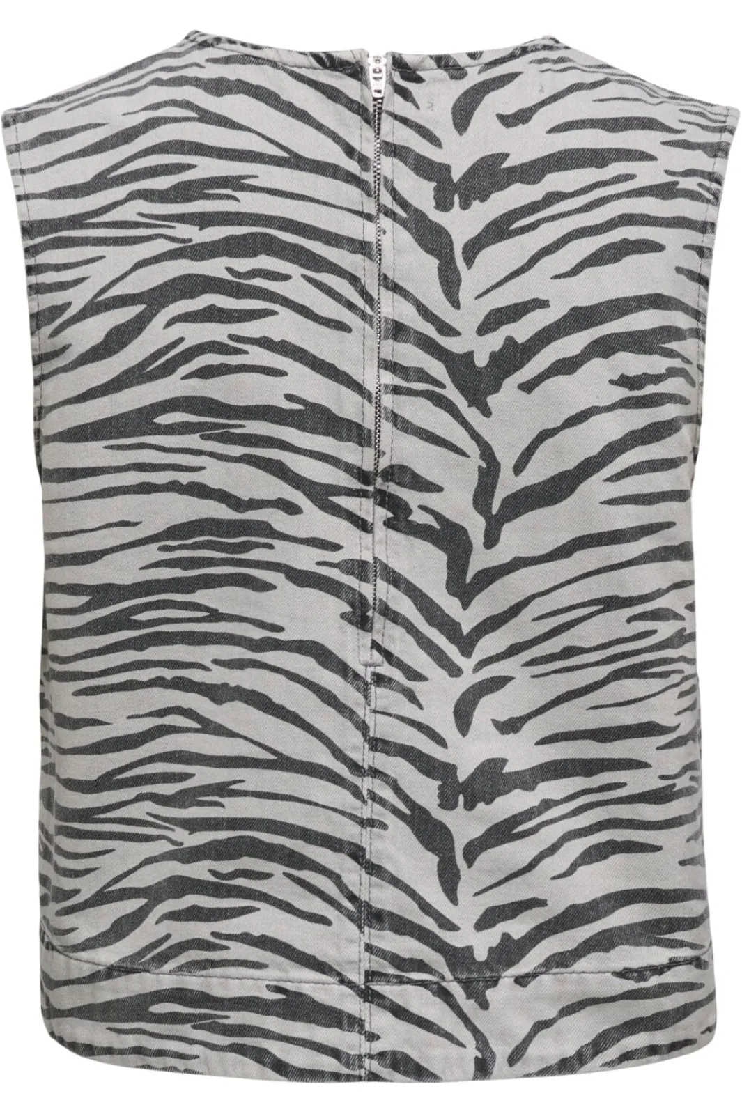 Outlet Only Onldorsi Sl Zebra Top Sik 4838986 Light Grey Denim Zebra