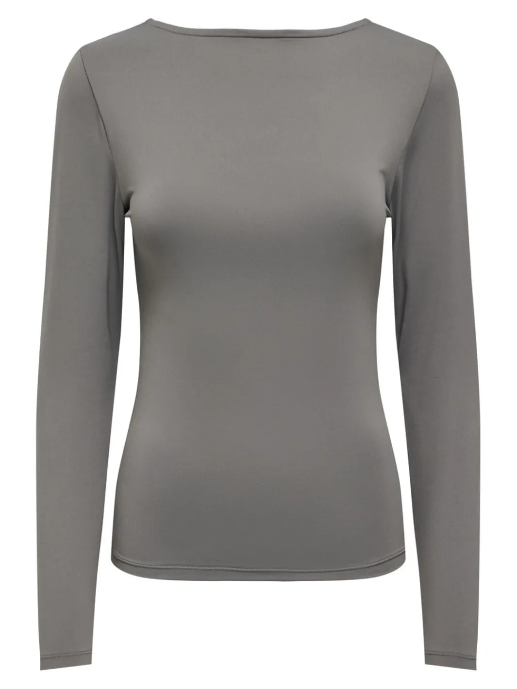 Outlet Only Onlea L/S 2-Way Deep Neck Top 4429515 Thunderstorm