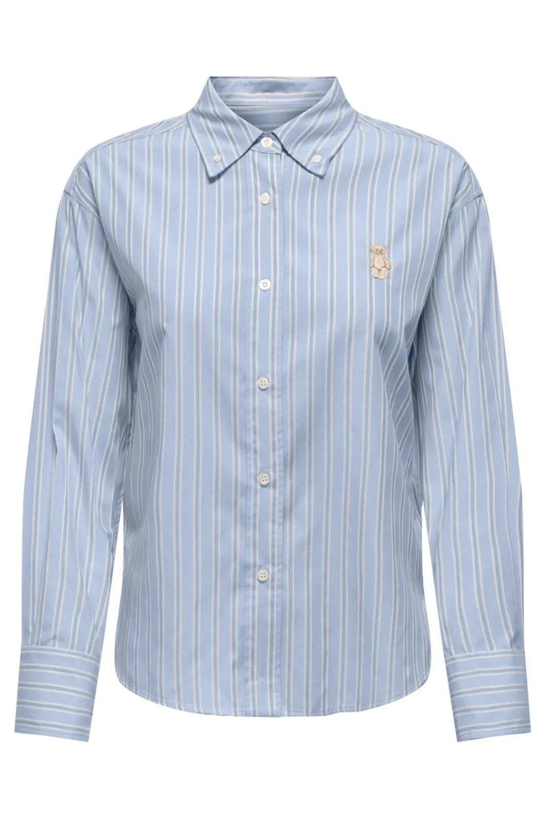 Outlet Only Onlelara L/S Emb Shirt 4983443 Cashmere Blue Cloud Dancer