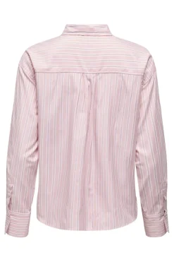 Online Only Onlelara L/S Emb Shirt 4976625 Crystal Rose Cloud Dancer