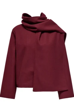 New Only Onlelba Life Scarf Jacket Cc 4852333 Cabernet W.Rose Lining