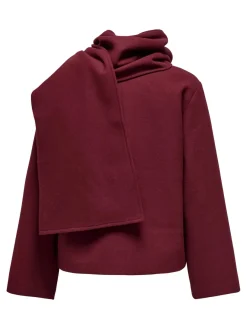 New Only Onlelba Life Scarf Jacket Cc 4852333 Cabernet W.Rose Lining