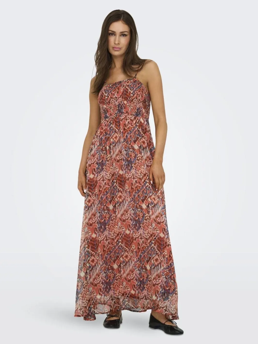 Discount Only Onlelena Vikki Life Strap Dress 4802641 Langoustino Cool Indie