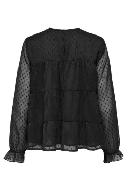 Outlet Only Onleliza Life Ls Dobby Top 4892506 Black