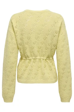 Sale Only Onlelke Life Ls Cardigan Cc Knt 4976276 Sunlight Silver Heart Button