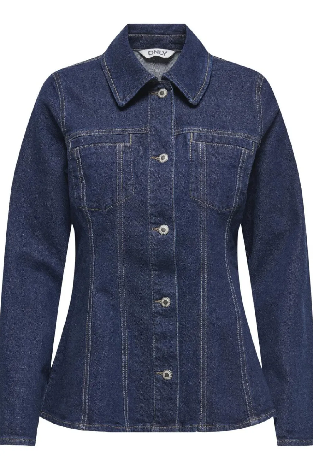 Only Onlelle L/S Fitted Jkt Gua 4827007 Dark Blue Denim Rinse