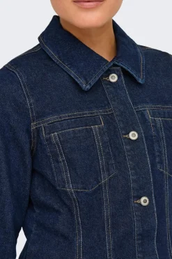 Only Onlelle L/S Fitted Jkt Gua 4827007 Dark Blue Denim Rinse