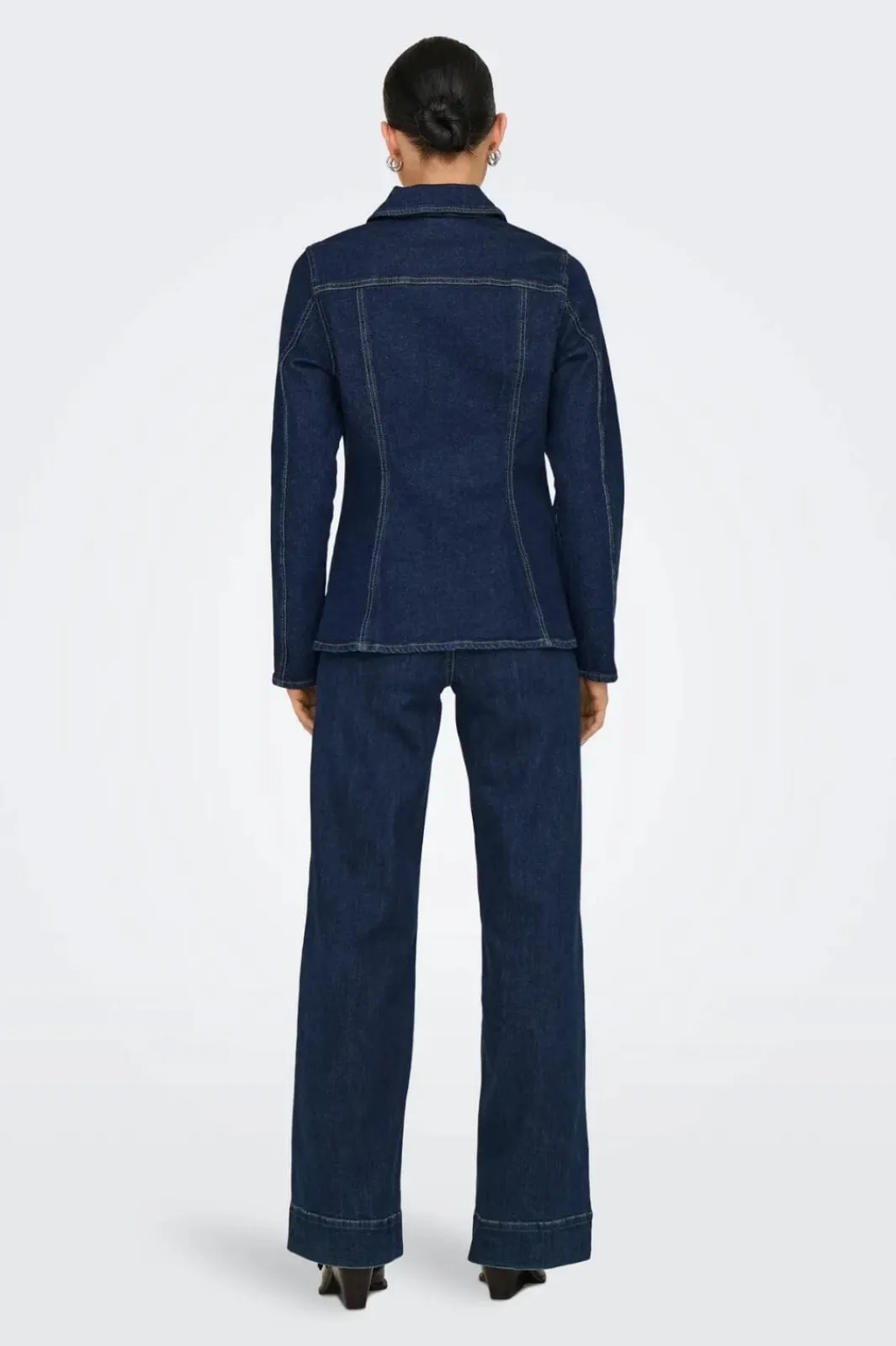 Only Onlelle L/S Fitted Jkt Gua 4827007 Dark Blue Denim Rinse