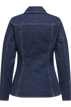 Only Onlelle L/S Fitted Jkt Gua 4827007 Dark Blue Denim Rinse