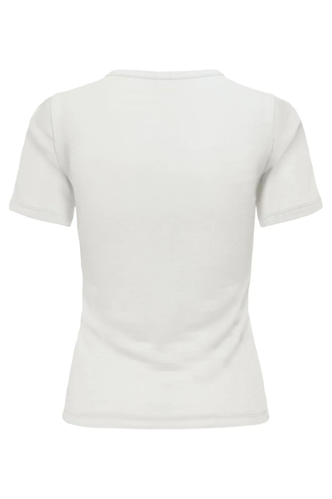 Only Onlelli S/S Rib Top 4941176 Cloud Dancer