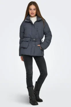 Discount Only Onlellie Pouch Puffer Jacket 4851978 Blackened Pearl