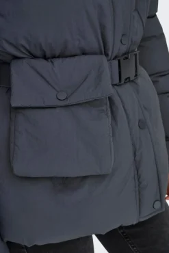 Discount Only Onlellie Pouch Puffer Jacket 4851978 Blackened Pearl