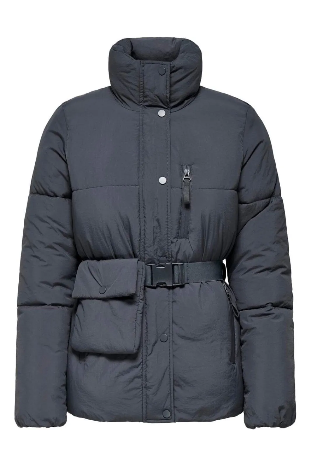 Discount Only Onlellie Pouch Puffer Jacket 4851978 Blackened Pearl