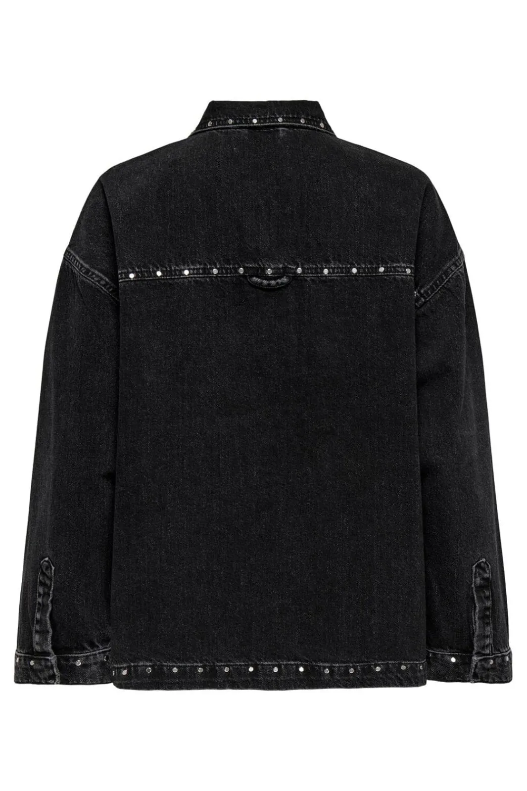 New Only Onlemmie L/S Studded Shirt Azg 4926859 Washed Black